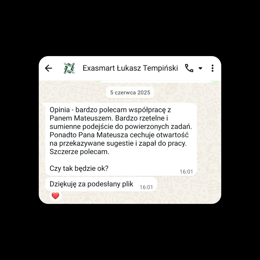 Opinia klienta marketingSMART