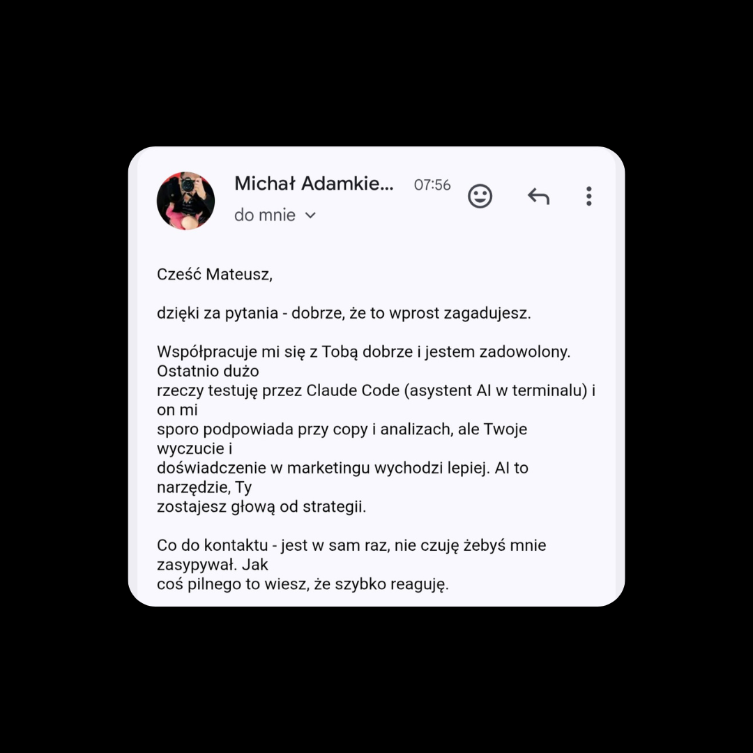 Opinia klienta marketingSMART