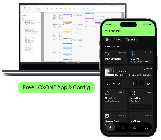 Loxone Config App, aplikacja do programowania systemu